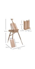 HOMCOM Tripod Art Easel Wooden