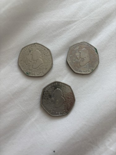 Sherlock holmes 50p - 50p, fifty