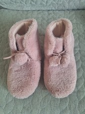 Pink Fluffy Boot Slippers