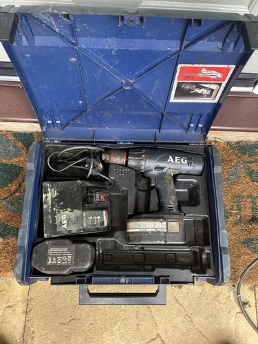 Aeg 18v cordless drill with - aeg, 2