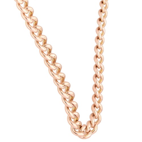 9carat rose gold graduated - gold, 15"