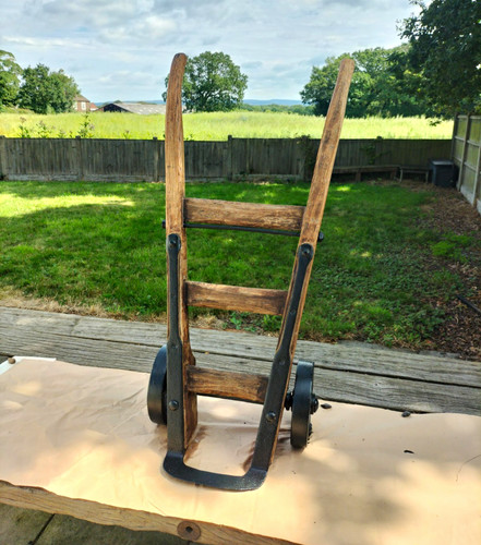 Vintage wooden metal hand - vintage,