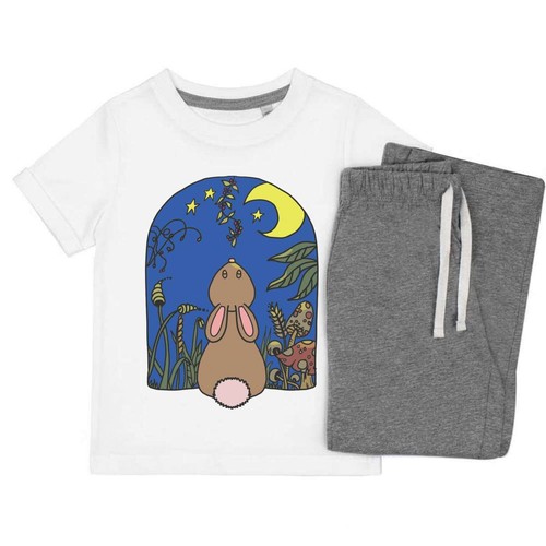 Rabbit gazing the moon - gazing, at