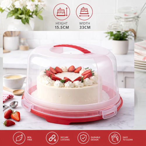 Large cake carrier with - large,