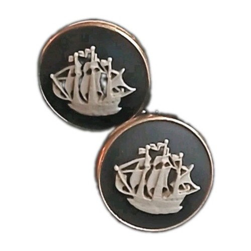 Wedgwood cufflinks black white - cufflinks,