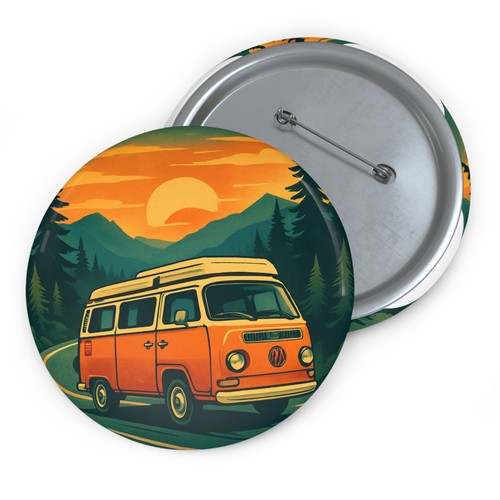 Custom pin button badge - custom,