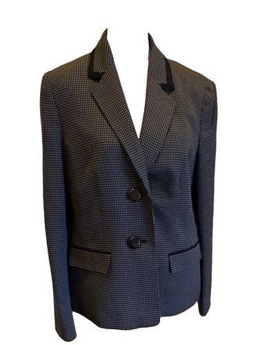 Suit black white geometric - black/white,