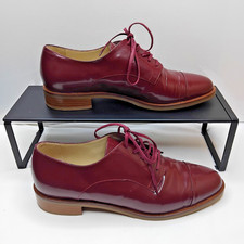 Hobbs Dark Claret Valerie Derby Shoes. UK Size 6.5 Ladies #4451