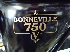 Framed Bonneville 750 V side