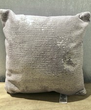 Brand New Next Home Decor Lilac Pink Sequin Shimmer Velvet cushion 30x30cm