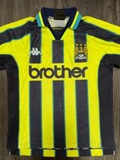 Original Kappa Manchester City 1998/1999 Away Shirt Mens Small