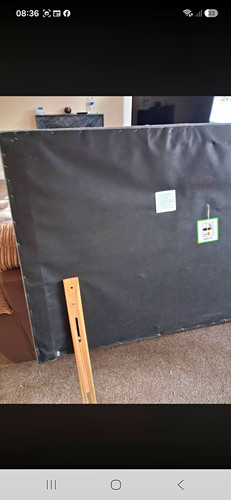 Grey fabric upholstered padded - upholstered,