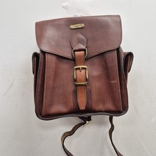 R.M Williams Vintage Biker Riders Brown Leather Backpack Rucksack Travel Bag