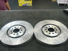 VW GOLF MK4 R32 AUDI TT V6 8N DRILLED GROOVED BRAKE DISCS FRONT  334mm x30