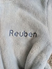 Personalised Boys Reuben Dressing Gown Shower Robe