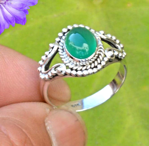 Green onyx gemstone handmade - onyx,