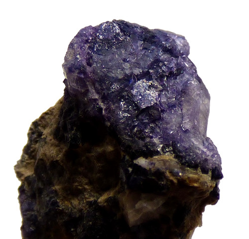 Blue john fluorite crystal - blue,