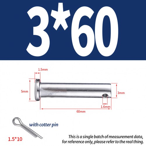 3mm 4mm 5mm clevis - pin, 304