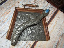 Arts & Crafts Embossed Pewter