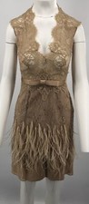 Zuhair Murad Beige/Brown Lace