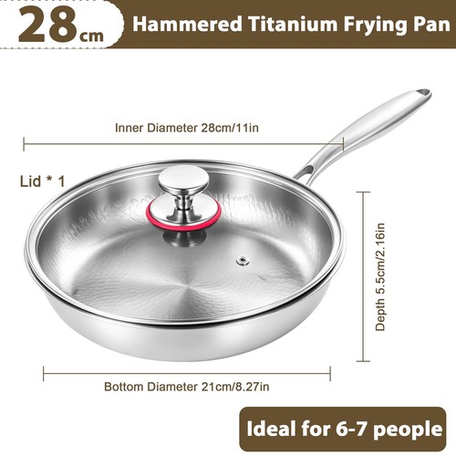28cm stainless steel frying - 28cm,