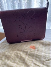 Orla Kiely Leather Shoulder Bag