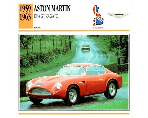 Aston martin db4 zagato - martin, gt