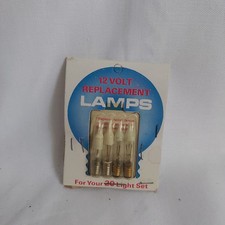 1960-70s Vintage Retro Spare Screw in bulbs 12V Christmas Light Fuse Bulb set 