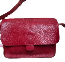 Kate Sheridan X Toast Leather Tab Bag Red  Shoulder Crossbody Handbag