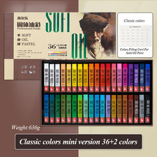 Kuelox Artistic Soft Oil Pastels Mini Professional Solid Oily Water-Soluble Pain