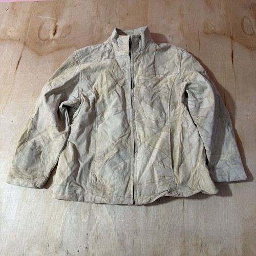 Vintage suede patchwork jacket - suede,