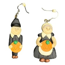 Vintage Woman Man Pilgrim