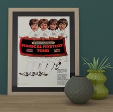 Vintage The Beatles The Magical Mystery Tour Poster Print - A4 A3 