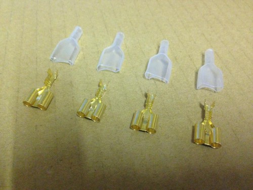 Brass double bullet - brass, connectors