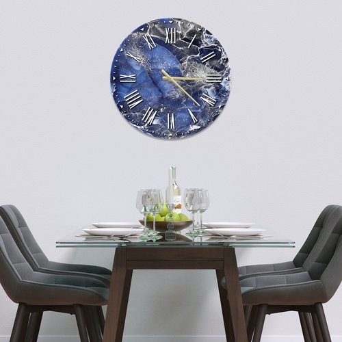 Premier range glass wall clock - range,