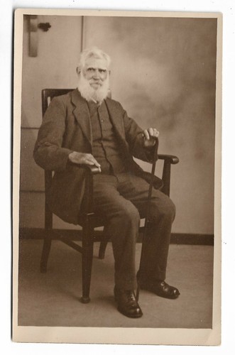Vtg postcard elderly man - vtg, from