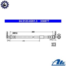 BRAKE HOSE 24.5123-0281.3 FOR