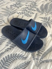 Blue Nike Sliders Size 4 Boys