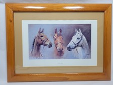 We Three Kings Red Rum Arkle Desert Orchid Framed Print S.L Crawford Rare Prop