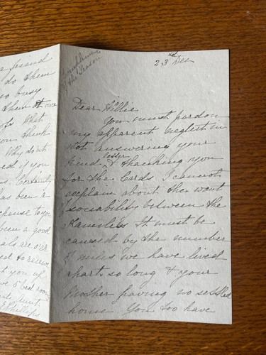 Antique letter addressed - , to