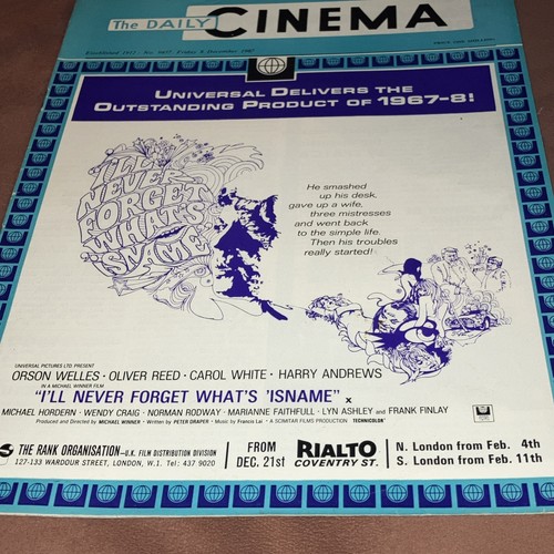 The daily cinema 1967 - the,