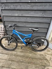 Muddyfox Muddyfox Typhoon 24-inch dual suspension mountain bike Blue Black