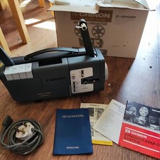 Vintage Chinon C-200SP Super 8 Standard 8 Dual Projector Original Box and Papers