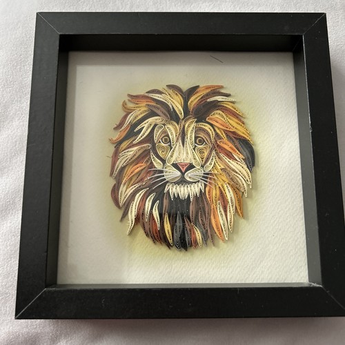 Lion head quilling card - head,,