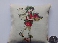 Michael Miller Flower Fairy fabric - STRAWBERRY - LAVENDER SLEEP PILLOW