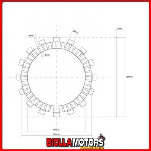 741463 single disc clutch - disc,