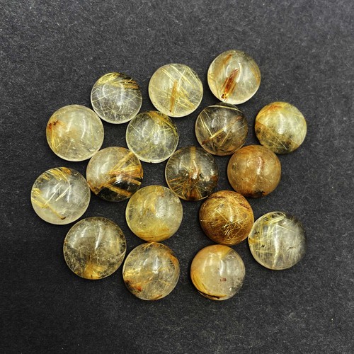 Natural golden rutile quartz - golden,
