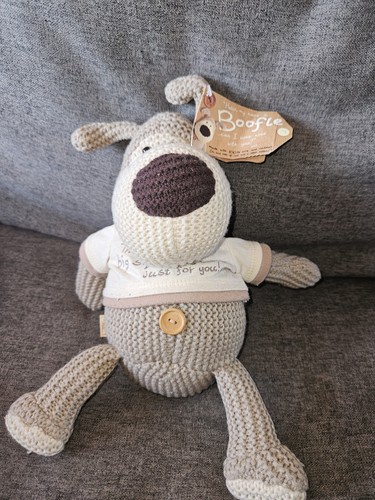Boofle knitted dog plush just - knitted,