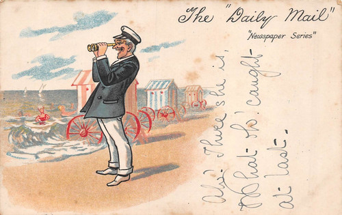 Postcard comic newspaper - postcard,