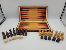 Wooden Chess And Backgammon